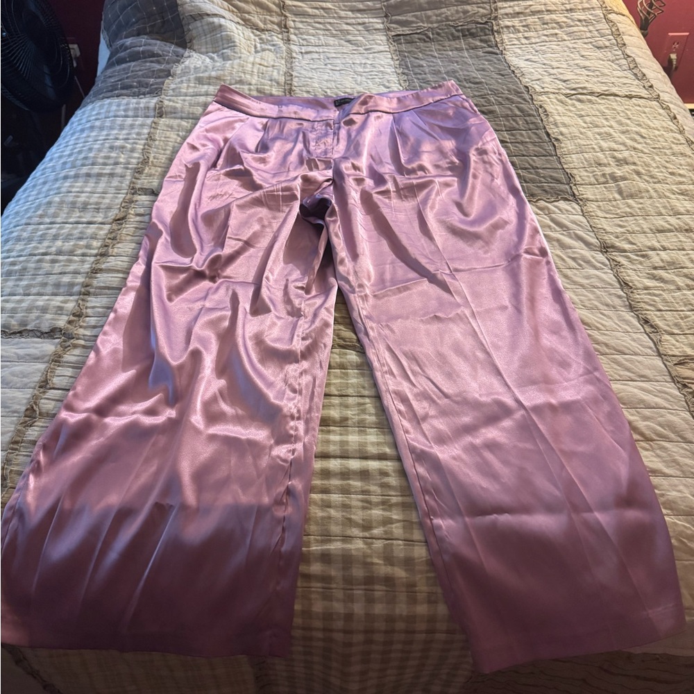 Stylish lavender Satin Pants